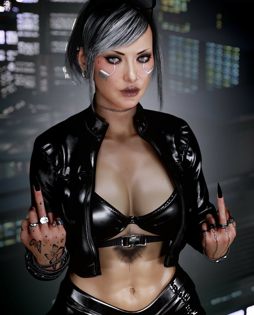 cyberpunk-2077 Nahé úniky fotek pouze od fanoušků #548 - Fapshots