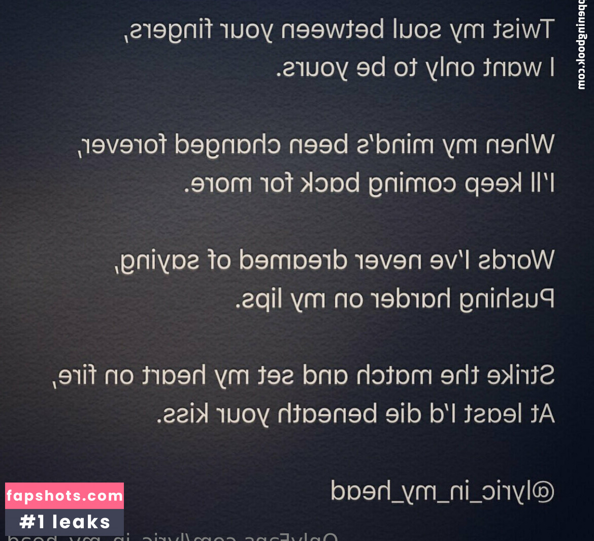 lyric_in_my_head Nude Leaks OnlyFans Photos #45 - LeakJerk