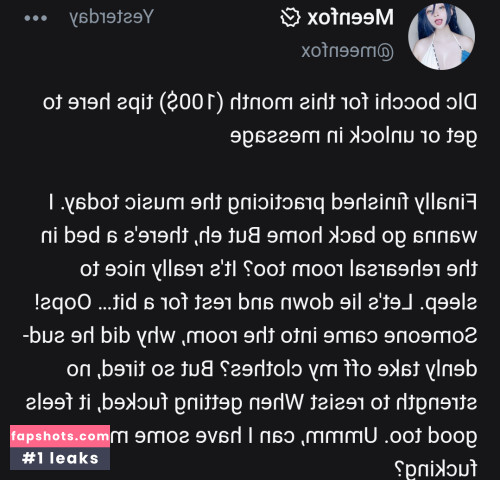 Meenfox Nahé úniky fotek pouze od fanoušků #465 - Fapshots