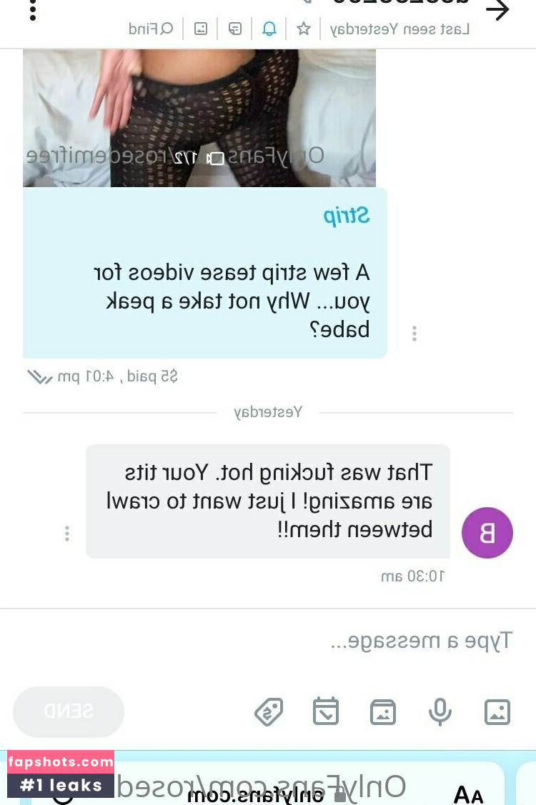 rosedemifree Nahé úniky fotek pouze od fanoušků #30 - Fapshots